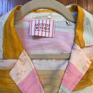 NWOT SCOTCH & SODA silk two piece top & bottom